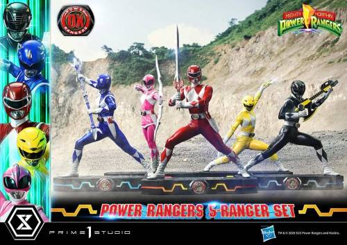 Prime 1 Studio Mighty Morphin Power Rangers - Zestaw 5 Figurek Premium Masterline Deluxe 1/4 62 cm