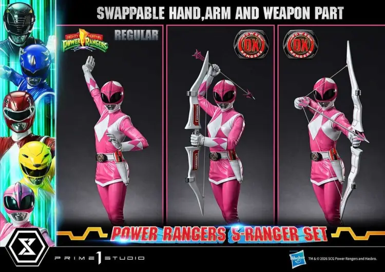 Prime 1 Studio Mighty Morphin Power Rangers - Zestaw 5 Figurek Premium Masterline Deluxe 1/4 62 cm