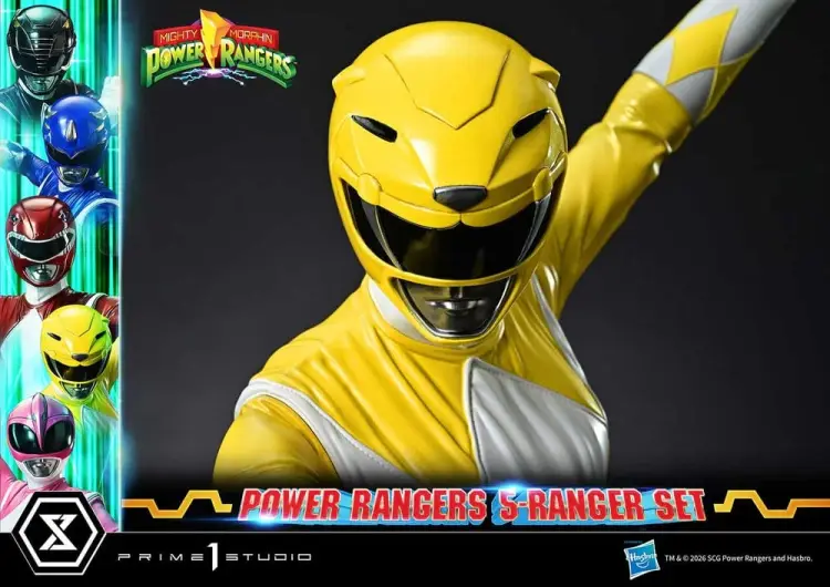 Prime 1 Studio Mighty Morphin Power Rangers - Zestaw 5 Figurek Premium Masterline Deluxe 1/4 62 cm