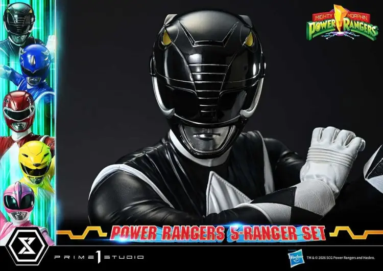 Prime 1 Studio Mighty Morphin Power Rangers - Zestaw 5 Figurek Premium Masterline Deluxe 1/4 62 cm