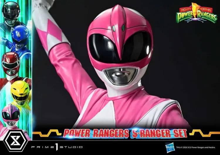 Prime 1 Studio Mighty Morphin Power Rangers - Zestaw 5 Figurek Premium Masterline Deluxe 1/4 62 cm