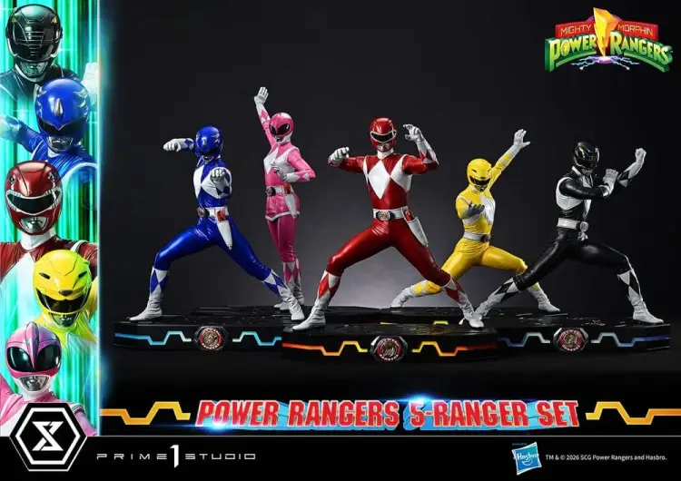 Prime 1 Studio Mighty Morphin Power Rangers Premium Masterline Figurki 5-Pack 1/4 57 cm