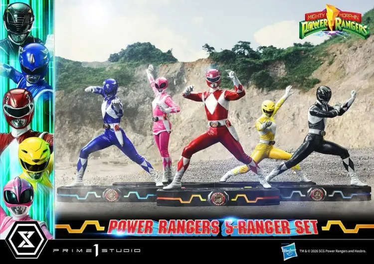 Prime 1 Studio Mighty Morphin Power Rangers Premium Masterline Figurki 5-Pack 1/4 57 cm