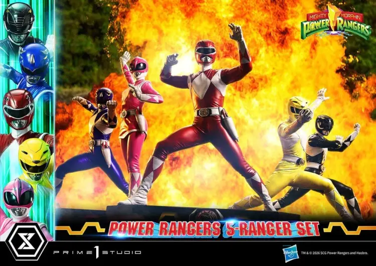 Prime 1 Studio Mighty Morphin Power Rangers Premium Masterline Figurki 5-Pack 1/4 57 cm