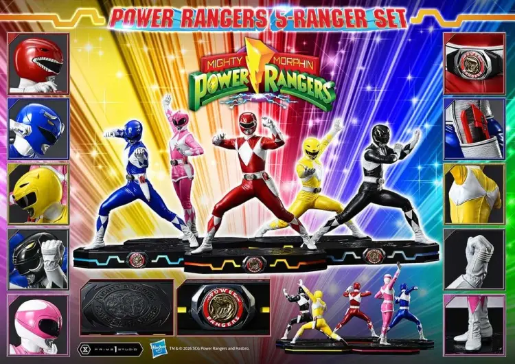 Prime 1 Studio Mighty Morphin Power Rangers Premium Masterline Figurki 5-Pack 1/4 57 cm