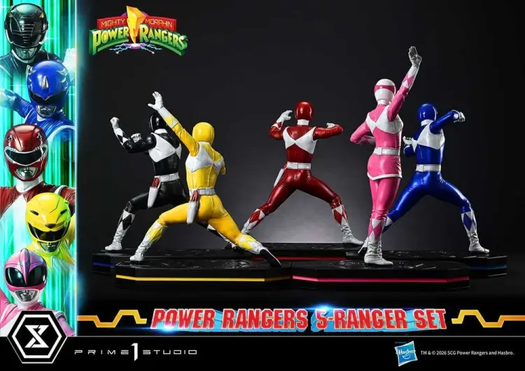 Prime 1 Studio Mighty Morphin Power Rangers Premium Masterline Figurki 5-Pack 1/4 57 cm