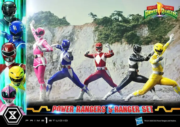 Prime 1 Studio Mighty Morphin Power Rangers Premium Masterline Figurki 5-Pack 1/4 57 cm