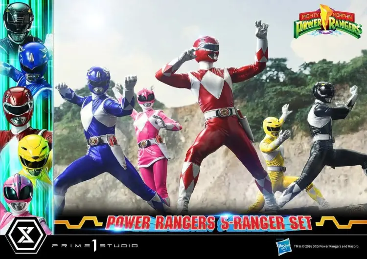 Prime 1 Studio Mighty Morphin Power Rangers Premium Masterline Figurki 5-Pack 1/4 57 cm