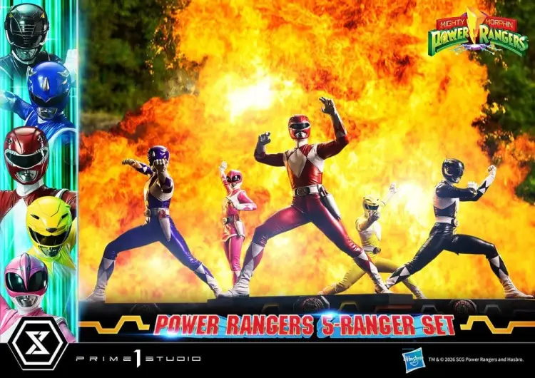 Prime 1 Studio Mighty Morphin Power Rangers Premium Masterline Figurki 5-Pack 1/4 57 cm