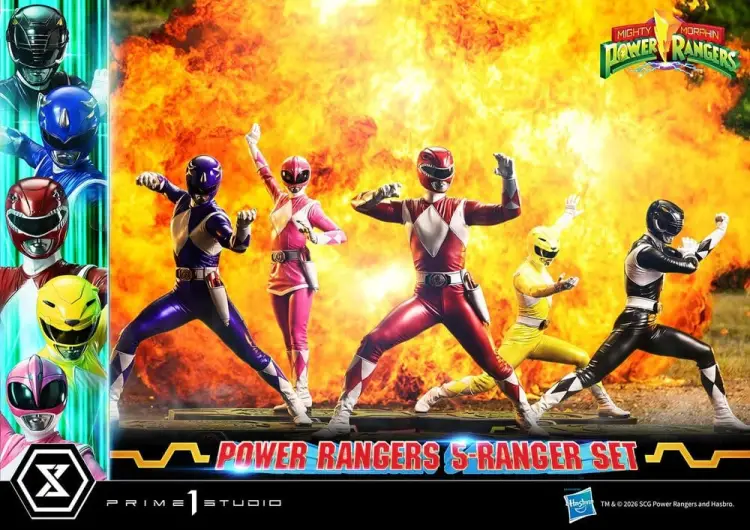 Prime 1 Studio Mighty Morphin Power Rangers Premium Masterline Figurki 5-Pack 1/4 57 cm