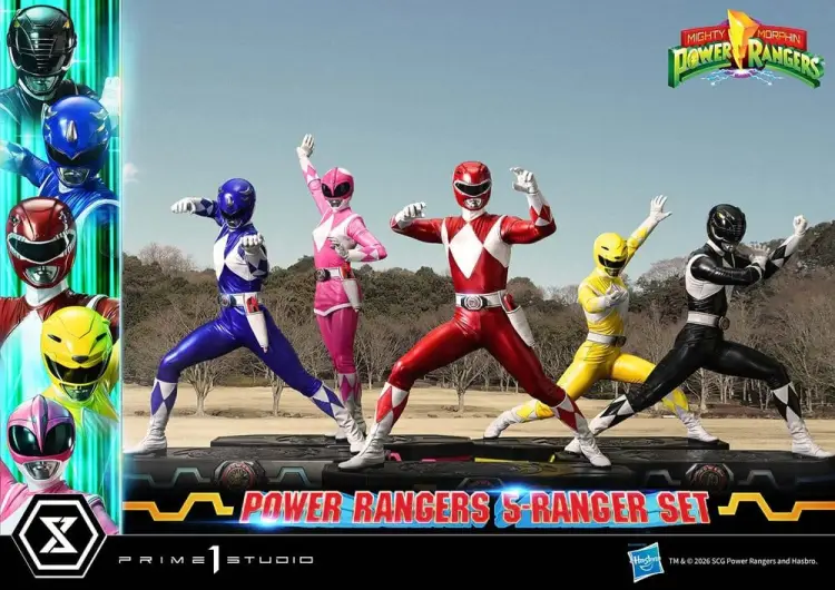 Prime 1 Studio Mighty Morphin Power Rangers Premium Masterline Figurki 5-Pack 1/4 57 cm