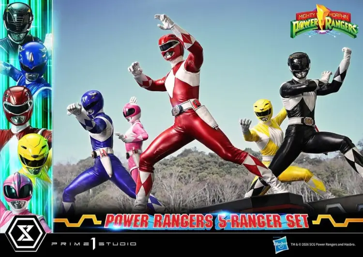 Prime 1 Studio Mighty Morphin Power Rangers Premium Masterline Figurki 5-Pack 1/4 57 cm