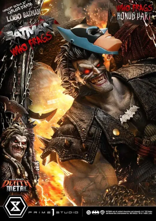 Prime 1 Studio Dark Nights: Death Metal Museum Masterline - Lobo Batman: Batman Who Frags - Deluxe Bonus Version - Statue 1/3 (81 cm)