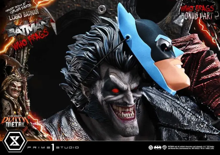 Prime 1 Studio Dark Nights: Death Metal Museum Masterline - Lobo Batman: Batman Who Frags - Deluxe Bonus Version - Statue 1/3 (81 cm)