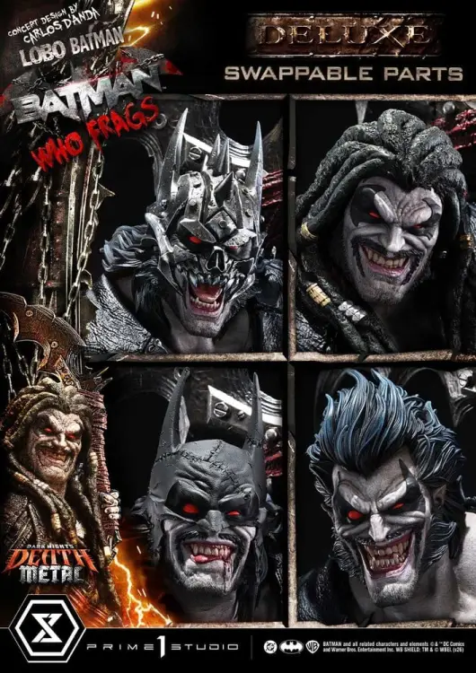 Prime 1 Studio Dark Nights: Death Metal Museum Masterline - Lobo Batman: Batman Who Frags - Deluxe Bonus Version - Statue 1/3 (81 cm)