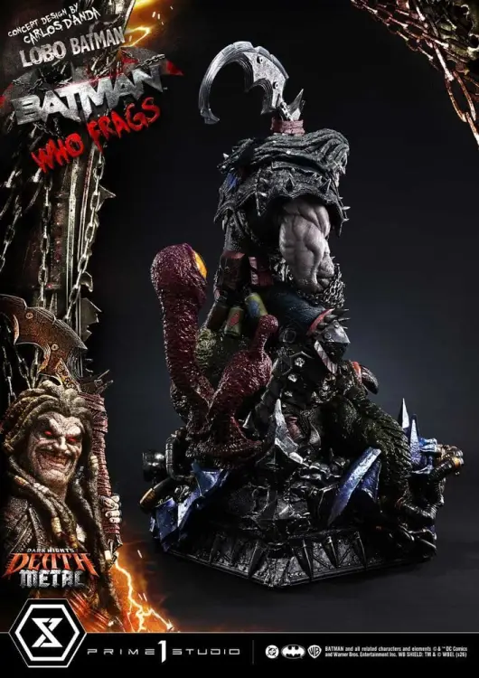 Prime 1 Studio Dark Nights: Death Metal Museum Masterline - Lobo Batman: Batman Who Frags - Deluxe Bonus Version - Statue 1/3 (81 cm)