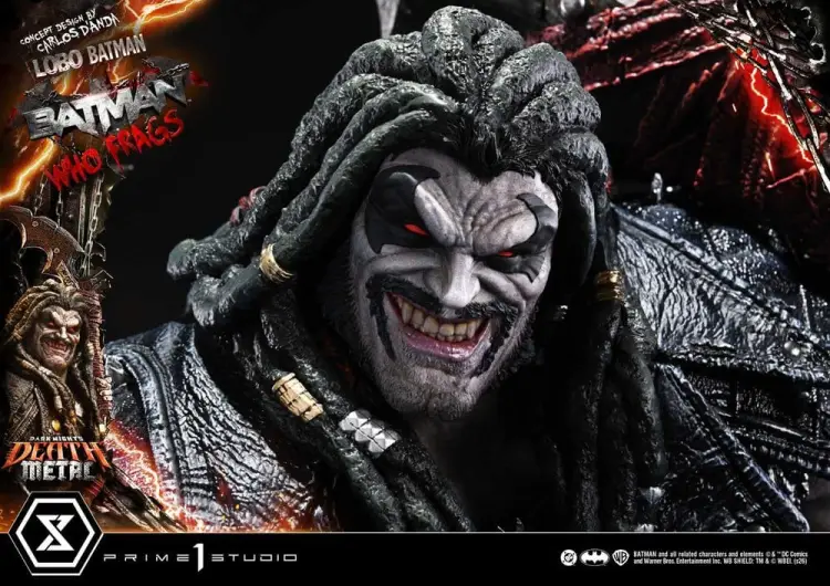 Prime 1 Studio Dark Nights: Death Metal Museum Masterline - Lobo Batman: Batman Who Frags - Deluxe Bonus Version - Statue 1/3 (81 cm)