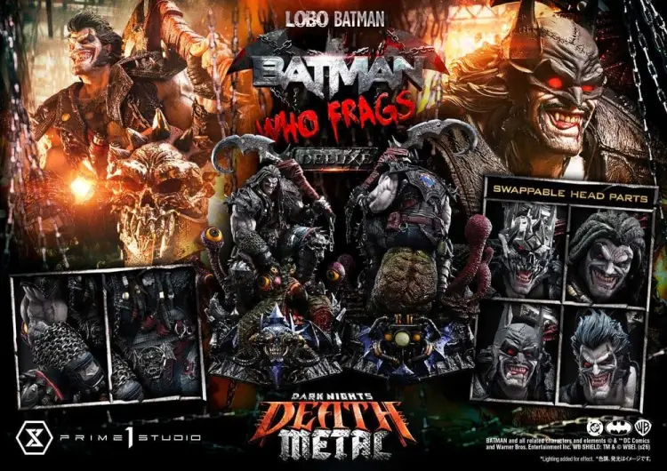 Prime 1 Studio Dark Nights: Death Metal - Lobo Batman - Museum Masterline Statue Deluxe Version 1/3 (81 cm)