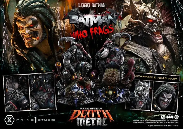 Prime 1 Studio Dark Nights: Death Metal Museum Masterline - Lobo Batman: Batman Who Frags - Statua 1/3 Scale (81 cm)