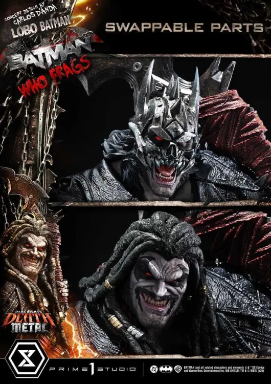 Prime 1 Studio Dark Nights: Death Metal Museum Masterline - Lobo Batman: Batman Who Frags - Statua 1/3 Scale (81 cm)