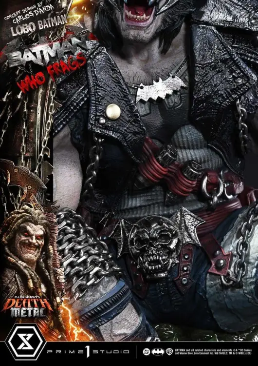 Prime 1 Studio Dark Nights: Death Metal Museum Masterline - Lobo Batman: Batman Who Frags - Statua 1/3 Scale (81 cm)