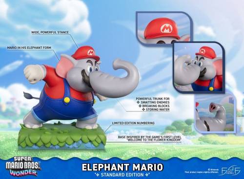 First 4 Figures Super Mario Bros. Wonder - Elephant Mario - Resin Statue Standard Edition 43 cm