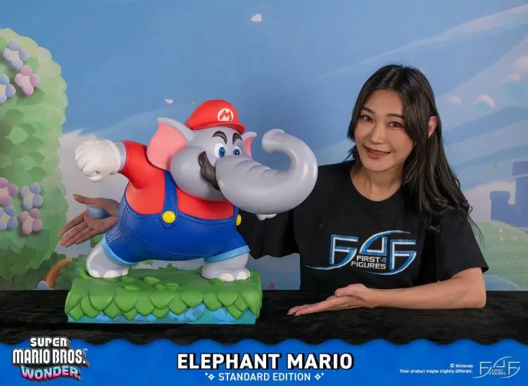 First 4 Figures Super Mario Bros. Wonder - Elephant Mario - Resin Statue Standard Edition 43 cm