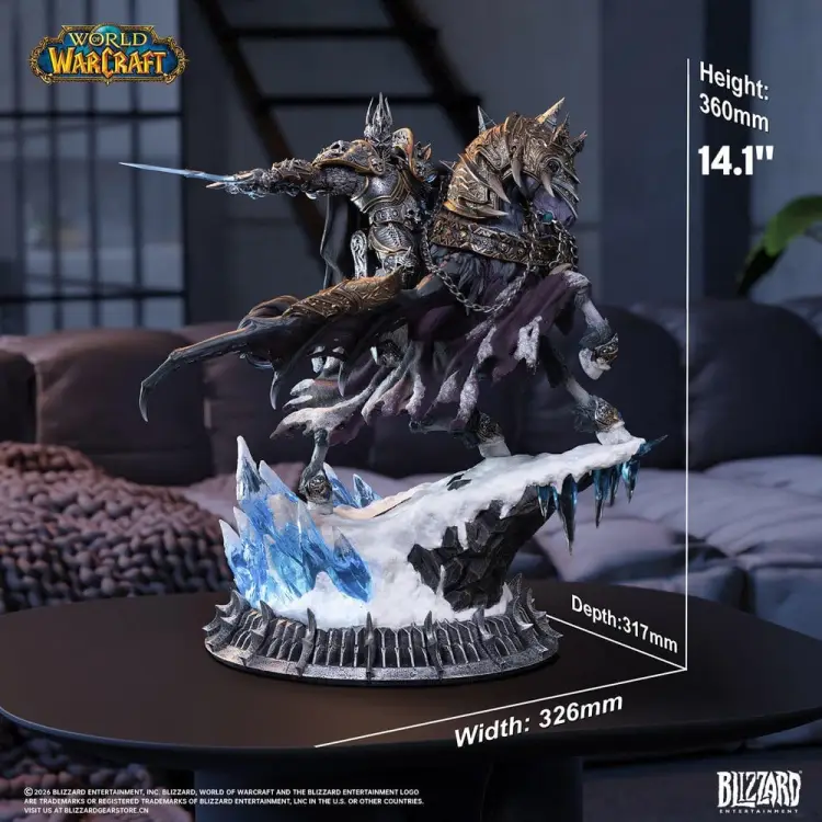 Blizzard World of Warcraft - The Lich King & Invincible - Statue 36 cm
