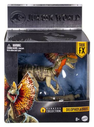 Mattel Jurassic World Rebirth Hammond Collection - Dilophosaurus - Figurka Akcji
