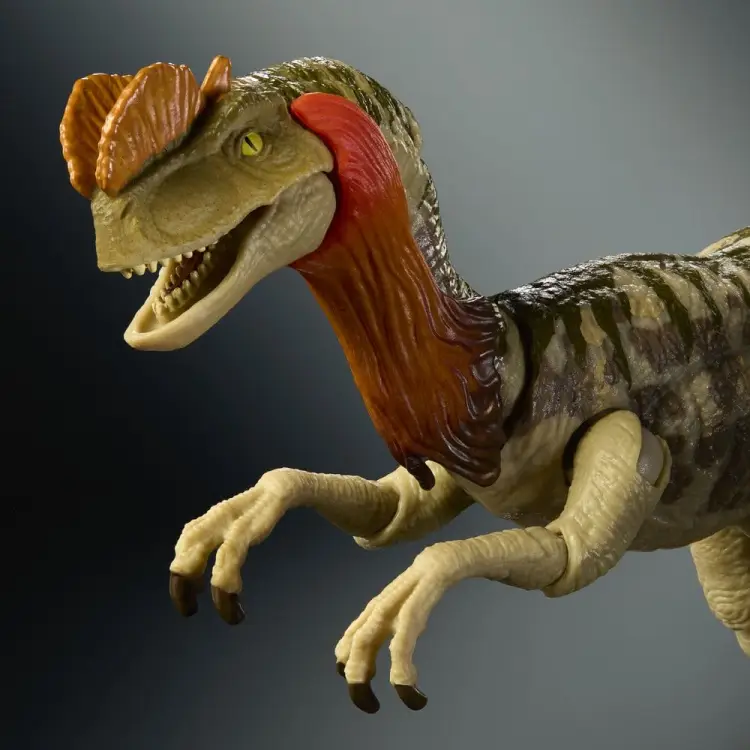 Mattel Jurassic World Rebirth Hammond Collection - Dilophosaurus - Figurka Akcji