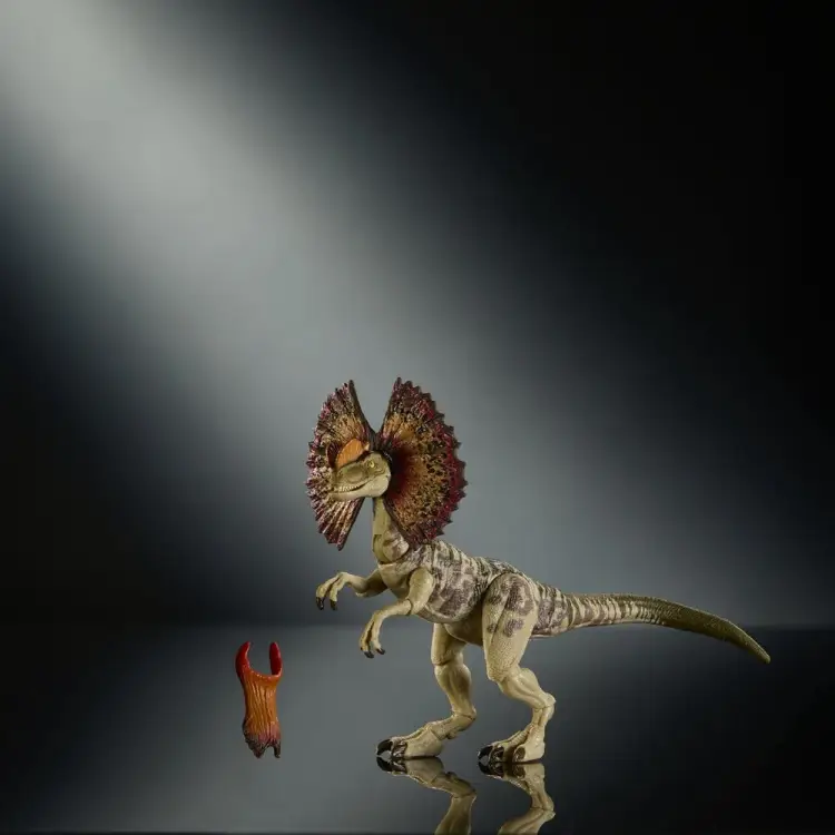 Mattel Jurassic World Rebirth Hammond Collection - Dilophosaurus - Figurka Akcji