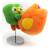 Youtooz Duolingo - Duo - Streak Flame Keychain #13cm
