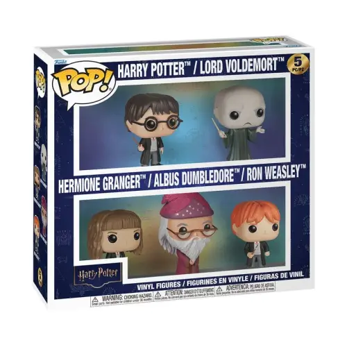 Funko POP! Harry Potter - Zestaw 5-pack: Harry Potter, Lord Voldemort, Albus Dumbledore, Hermiona Granger, Ron Weasley