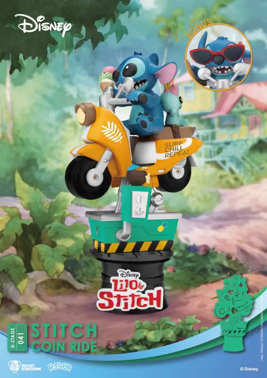 LILO & STITCH - Stitch Coin Ride - Diorama D-Stage 15,5 cm