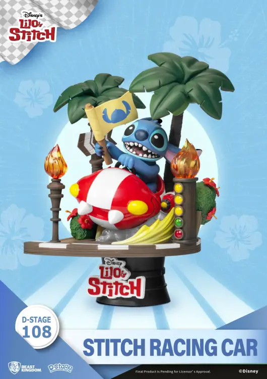 LILO & STITCH - Stitch Racing Car - Diorama D-Stage 14,6 cm