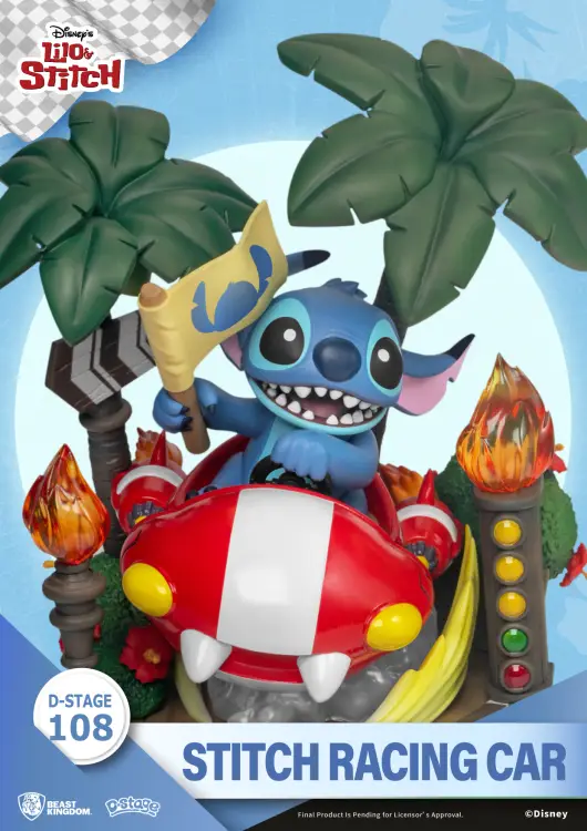 LILO & STITCH - Stitch Racing Car - Diorama D-Stage 14,6 cm