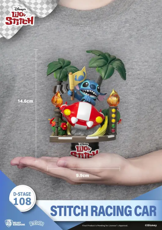 LILO & STITCH - Stitch Racing Car - Diorama D-Stage 14,6 cm