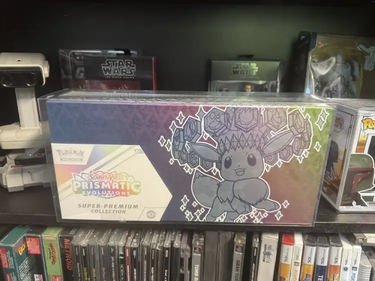 Evoretro - Ochroniacze PET na Pokémon Prismatic Evolutions Super Collection Box 38 x 18 cm (2 szt.)