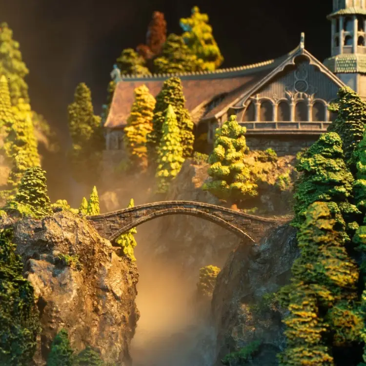Weta Workshop Władca Pierścieni - Rivendell - Diorama Limitowana Edycja #1000