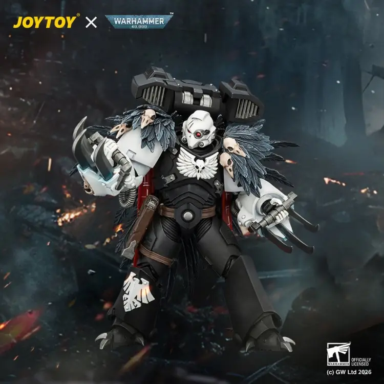 Joy Toy Warhammer 40K - Raven Guard Chapter Master Aethon Shaan - Figurka Akcji 13 cm