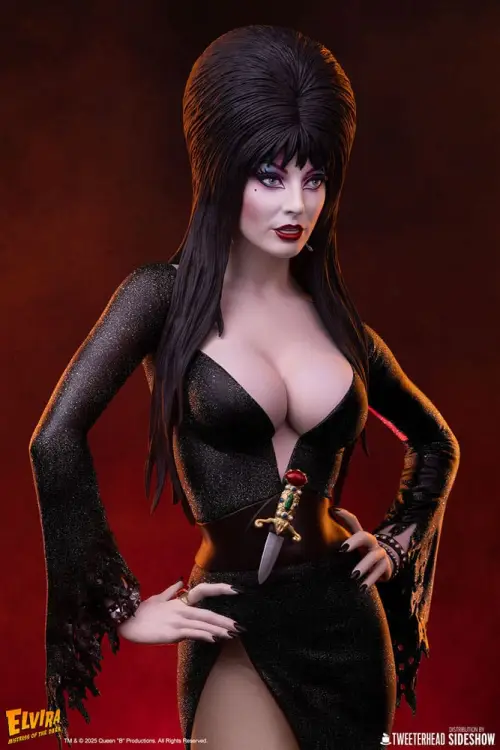 Tweeterhead Elvira: Mistress of the Dark - Elvira - Elvira (Black Glitter Dress) Maquette 1/4