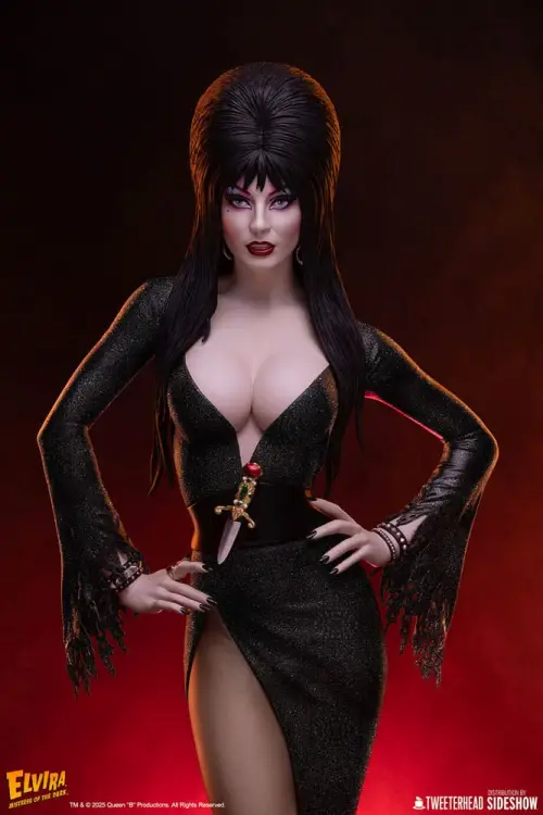 Tweeterhead Elvira: Mistress of the Dark - Elvira - Elvira (Black Glitter Dress) Maquette 1/4