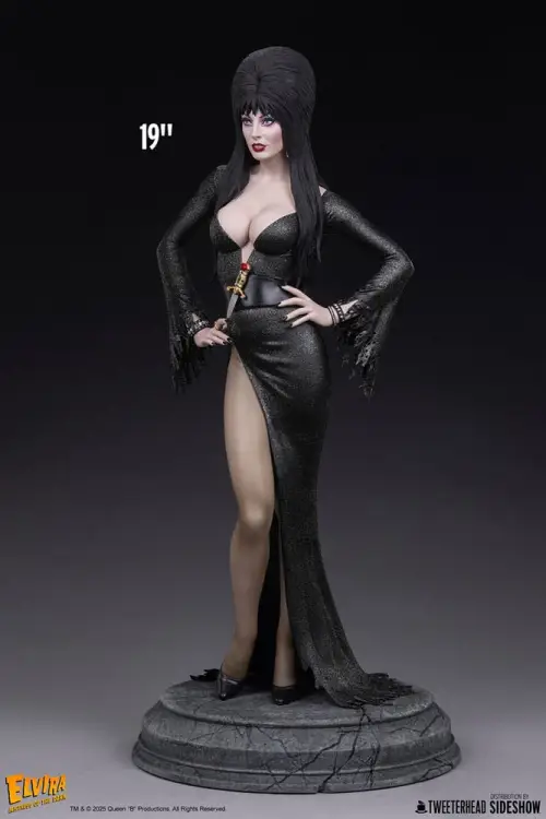 Tweeterhead Elvira: Mistress of the Dark - Elvira - Elvira (Black Glitter Dress) Maquette 1/4