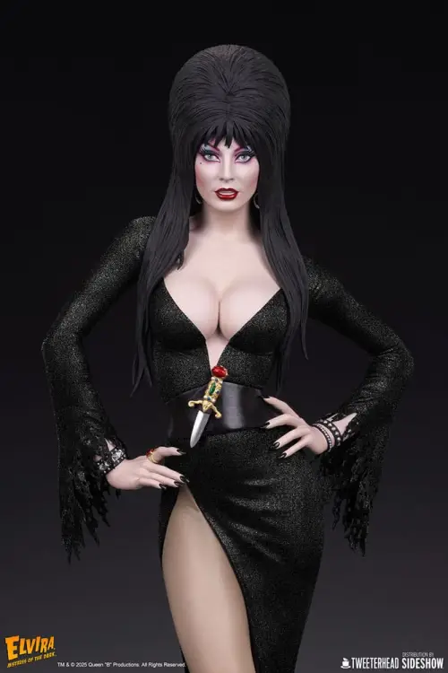 Tweeterhead Elvira: Mistress of the Dark - Elvira - Elvira (Black Glitter Dress) Maquette 1/4