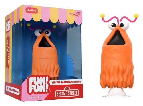 Super7 Sesame Street Ultimates Yip Yip Martian (Orange) 7 Vinyl Figure