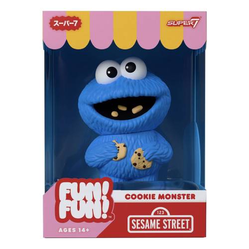 Super7 Sesame Street FUN! FUN! Vinyl Action Figure Cookie Monster 13 cm