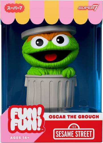 Super7 Sesame Street Fun! Fun! Soft Vinyl Figure Wave 01 - Oscar the Grouch 18 cm