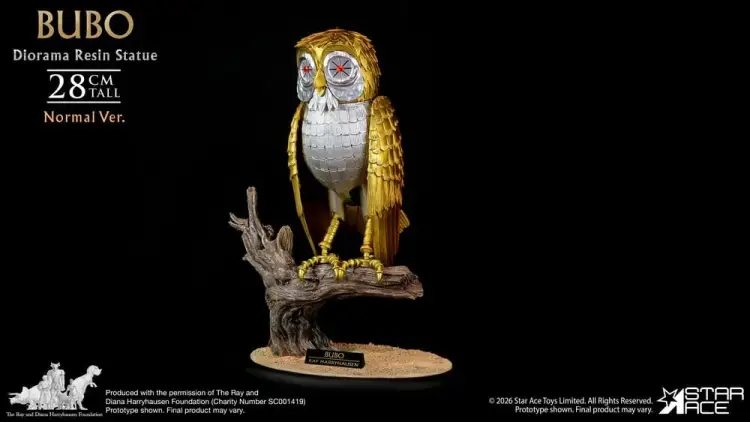 Star Ace Toys Clash of the Titans - Bubo - Normal Version Diorama Statue
