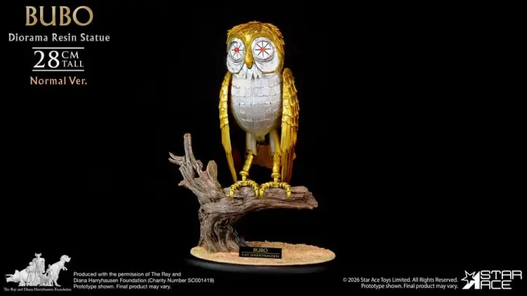 Star Ace Toys Clash of the Titans - Bubo - Normal Version Diorama Statue