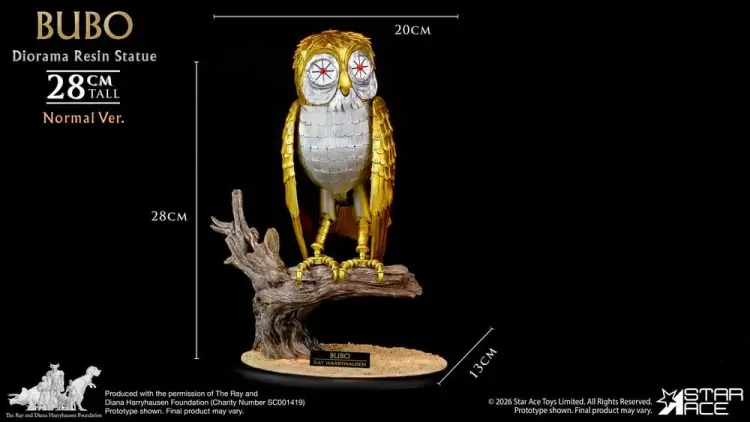Star Ace Toys Clash of the Titans - Bubo - Normal Version Diorama Statue